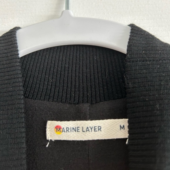 Marine Layer Lexi Ribbed Mock Neck Midi Dress - Picture 3 of 5